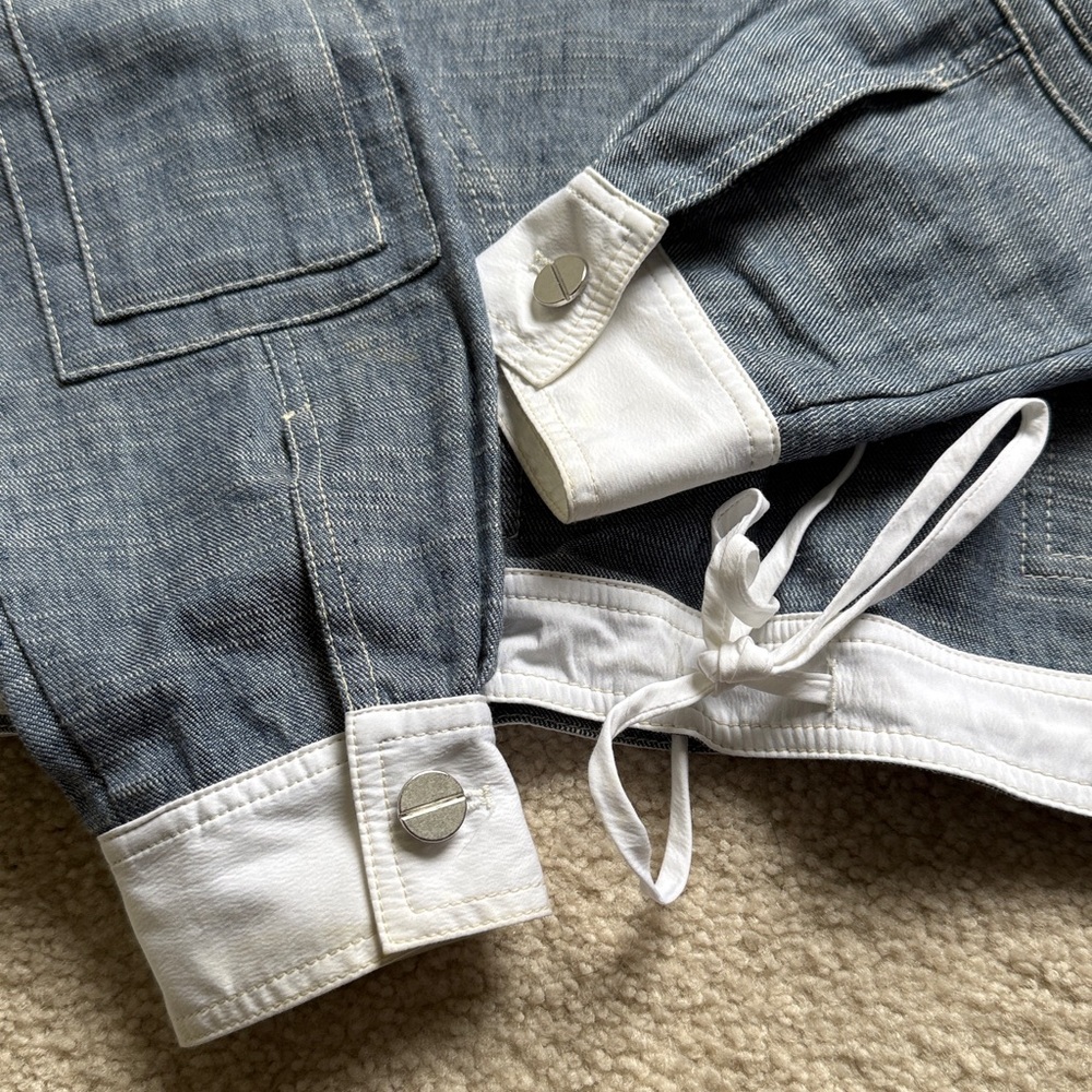 TWP Hoodie light denim top - Picture 4 of 11